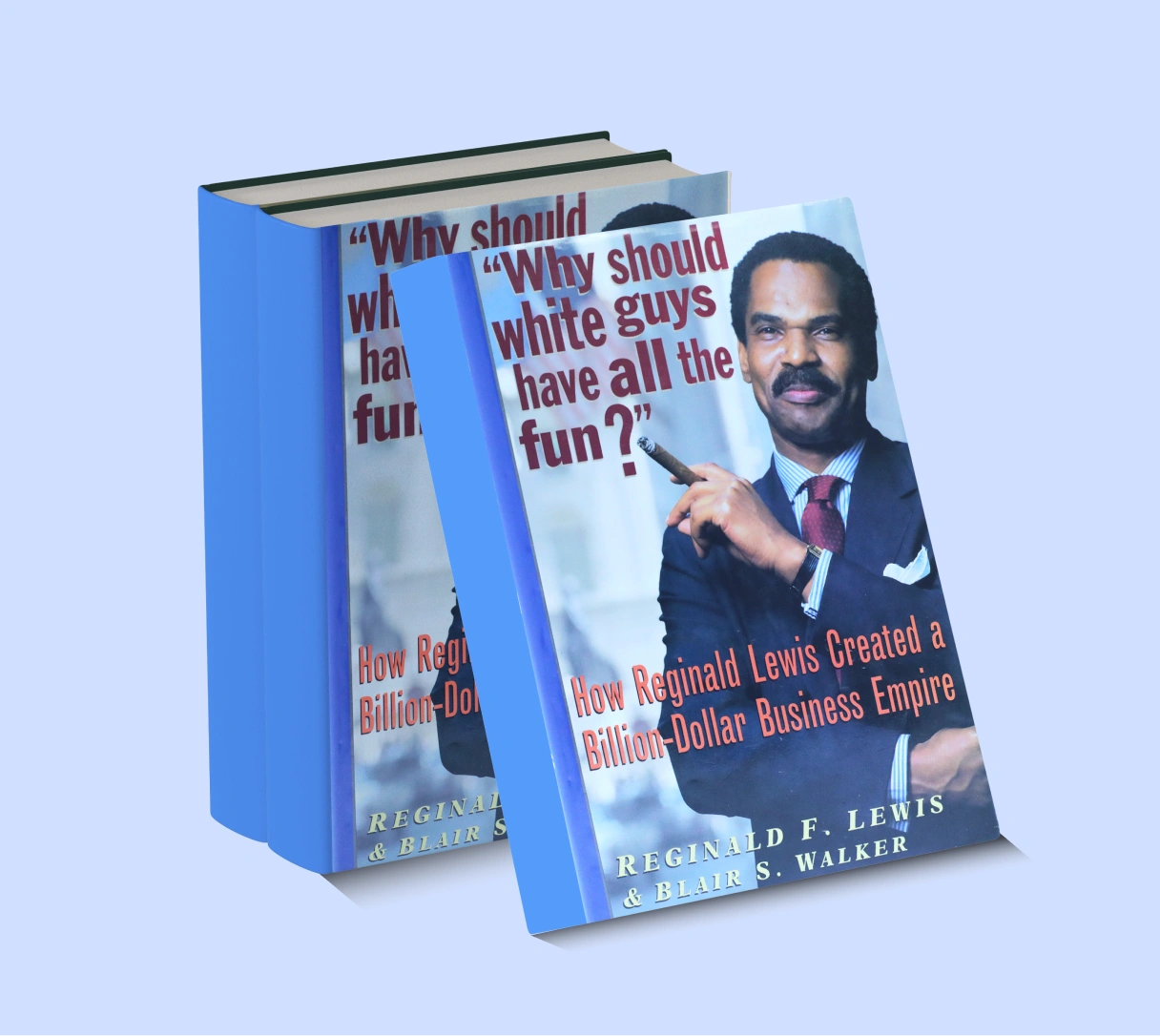 Mockups of book entitled "Why Should White Guys Have All The Fun?"