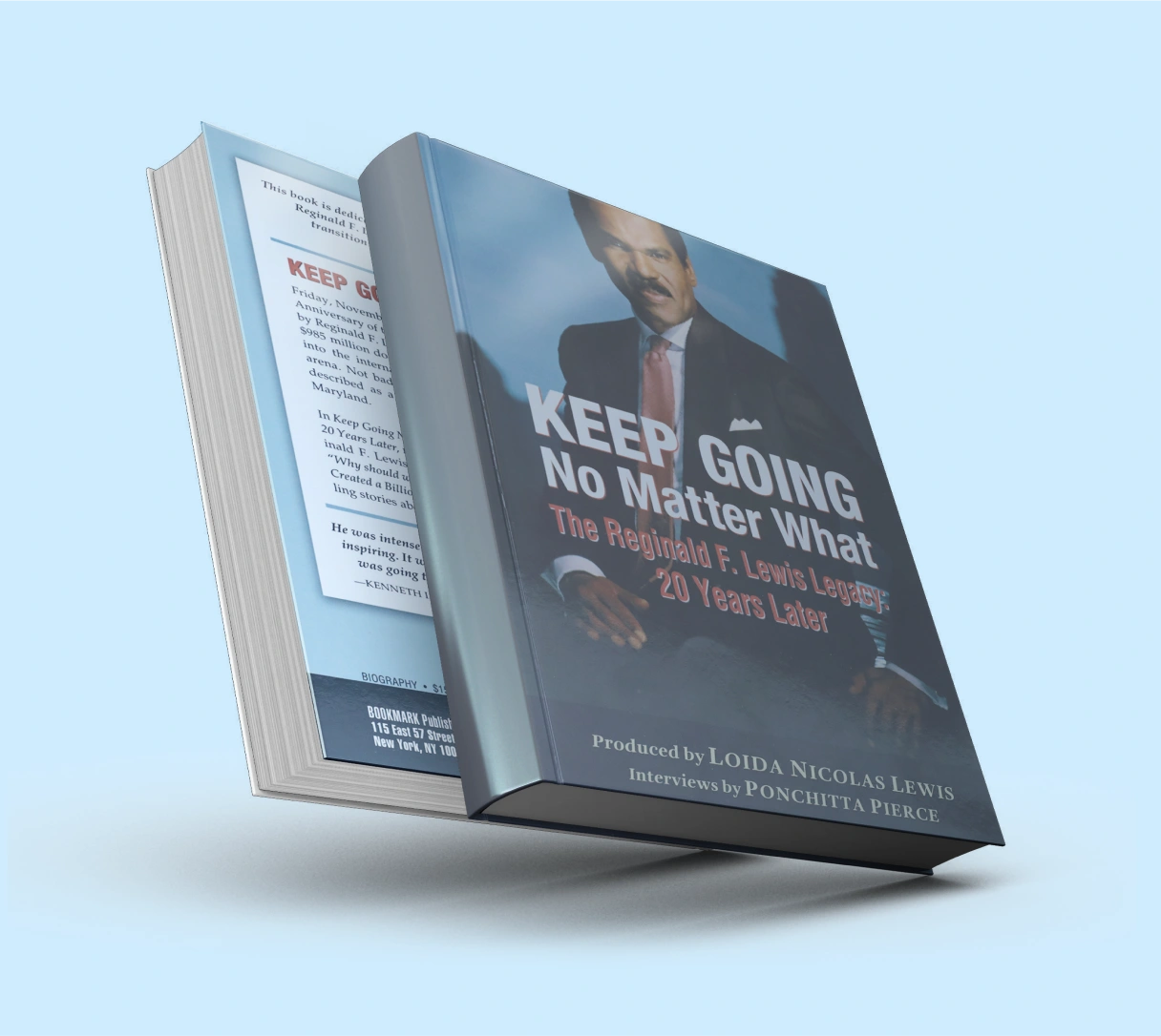 Mockups of book entitled "Keep Going No Matter What"